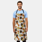 リーフグランジ:シームレスな背景パターン。 エプロン (着用した状態)