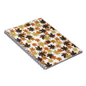 リーフグランジ：シームレスな背景パターン。 ノートブック (右側)