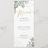 リーフグリミニマルーニング&金ゴールドジオメトリテラリウム メニュー (正面)