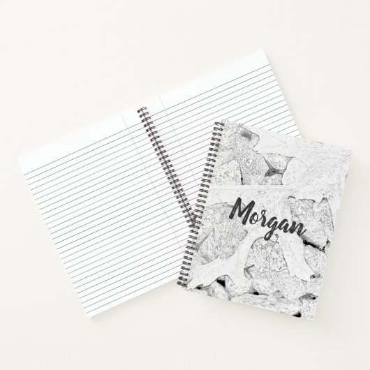 リーフスケッチ（白黒） ノートブック (内部)