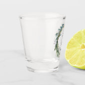 リーフスタイリッシュボタニカルリース結婚ズ ショットグラス (左)