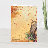 リーフストーム2コリント9:15ハッピー感謝祭 カード (裏面)