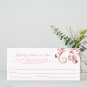 リーフスワールネイルサロンギフト証明書ピンク (スタンド正面)