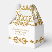 リーフダマスクアールヌーボーグリッター披露宴デコール フェイバーボックス (裏面サイド)