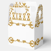 リーフダマスクアールヌーボーグリッター披露宴デコール フェイバーボックス (オープン)