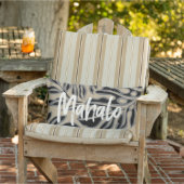 リーフチキ炭ハワイアントロピカルリバーシブル アウトドアクッション (椅子)