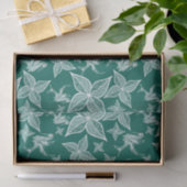 リーフティッシュペーパー(エメラルド) 薄葉紙 (ギフト)