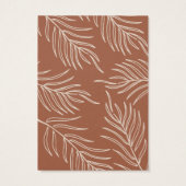 リーフテラコッタジュエリーイヤリングディスプレイカード (裏面)