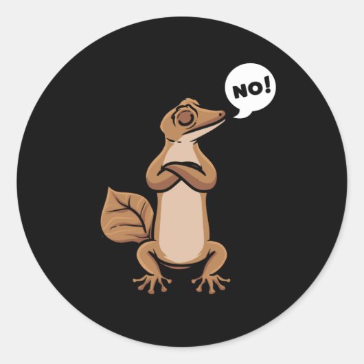 リーフテールゲッコフラットテールゲッコス ラウンドシール (正面)