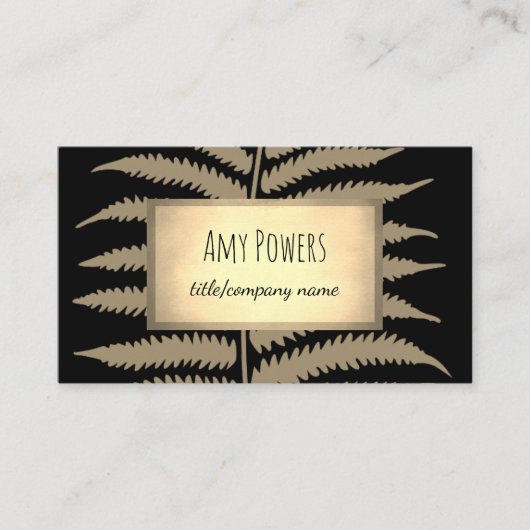 リーフデザインカスタム名刺の両面 名刺 (正面)