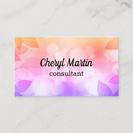 リーフデザインカスタム名刺テンプレート 名刺 (正面)