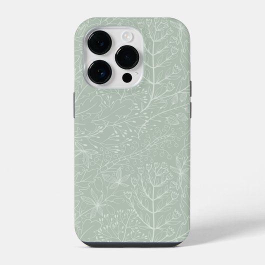 リーフデザインiphoneケース14 pro iPhoneケース (裏面)