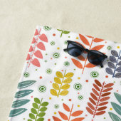 リーフドストライプのット名前をカスタムするパターントレンディー ビーチタオル (インサイチュ)