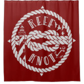 リーフノットライトハウス シャワーカーテン (正面)