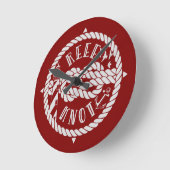 リーフノットライトハウス ラウンド壁時計 (傾斜)