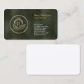 リーフハウスアイコンインテリアデコレータビジネスカード 名刺 (正面/裏面)