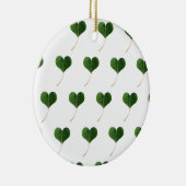 リーフハート セラミックオーナメント (右)