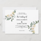 リーフバックシンプル結婚式招待状 セーブザデート (裏面)