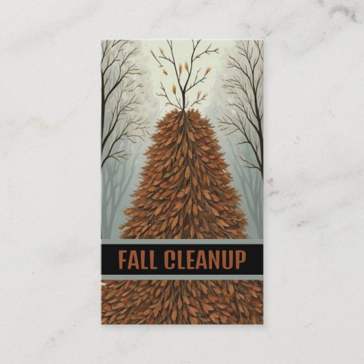 リーフパイル秋クリーンアップ 名刺 (正面)