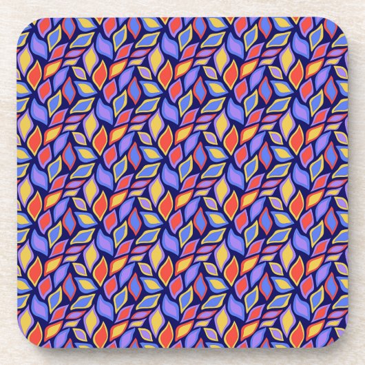 リーフパタカラフルーン型プラスチックコースター コースター (正面)