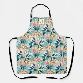 リーフパターかわいらしン植物性キモノグラムのッチン エプロン