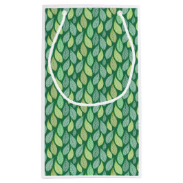 リーフパターンの背景抱き枕 スモールペーパーバッグ