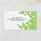 リーフパターンの背景 名刺 (裏面)