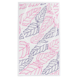 リーフパターンスケッチ抱き枕 スモールペーパーバッグ