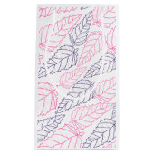 リーフパターンスケッチ抱き枕 スモールペーパーバッグ (正面)