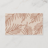 リーフパターンロゴ名刺 名刺 (裏面)