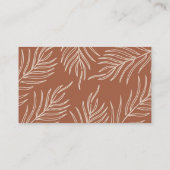 リーフパターンロゴ名刺 名刺 (裏面)