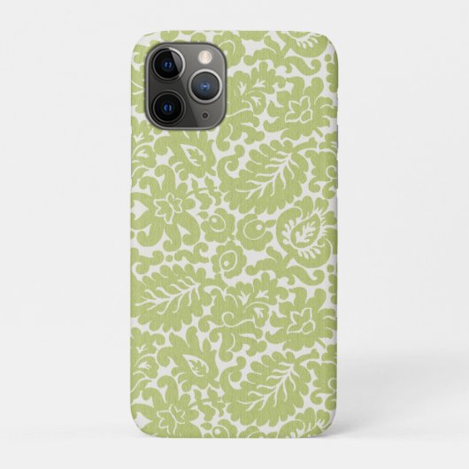 リーフパターン印刷グリーン電話ケース Case-Mate iPhoneケース (裏)