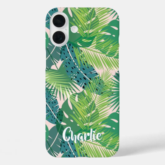 リーフパターン名前をカスタムするの電話ケース Case-Mate iPhoneケース (裏面)