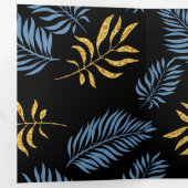 リーフパターン17 三つ折りクリスマスカード (内部最初)