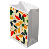 リーフパターン ミディアムペーパーバッグ (正面アングル)