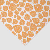 リーフパターン – ライトオレンジ 薄葉紙 (詳細)