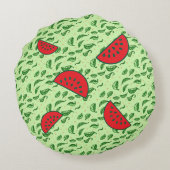 リーフパターン ラウンドクッション (裏面)