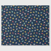 リーフパターン ラッピングペーパー (フラット)