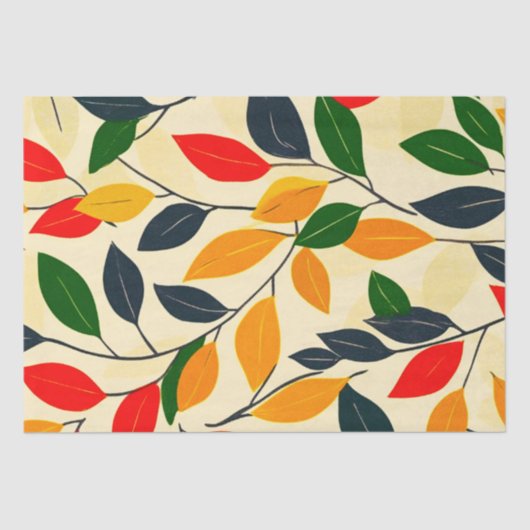 リーフパターン 薄葉紙 (正面)