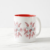 リーフパターン.PNG二音コーヒーマグ ツートーンマグカップ (正面右)