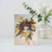 リーフビクトリアンガールはがき ポストカード (スタンド正面)