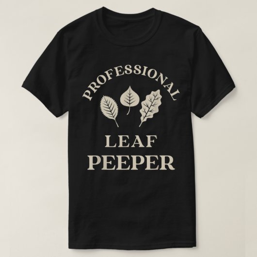 リーフピーパー秋ののぞき秋葉 Tシャツ (デザイン正面)