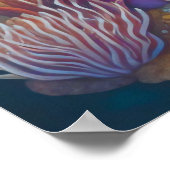 リーフフィッ絵を描グの水カラフル色の3:2 ポスター (角)