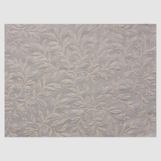 リーフフェイクエンボスデカッページティッシュペーパー 薄葉紙 (正面)