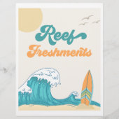 リーフフレッシュメントサーフパーティー標識 | |サーフ記号 (正面)