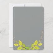 リーフフレーム宗教招待状 招待状 (裏面)