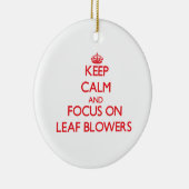 リーフブロワーの平静そして焦点を保って下さい セラミックオーナメント (右)