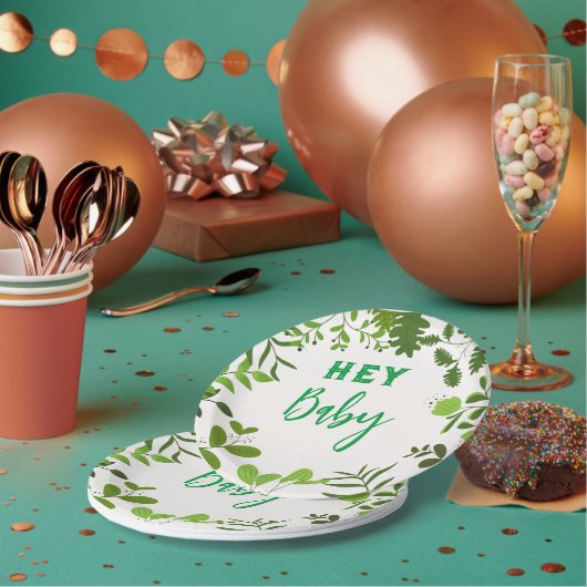 リーフプリント ペーパープレート (複数)