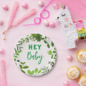 リーフプリント ペーパープレート (パーティー)