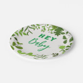 リーフプリント ペーパープレート (アングル)